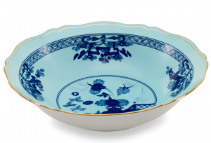 Ginori Oriente Italiano Iris Large Round Statement Bowl - 13.75"